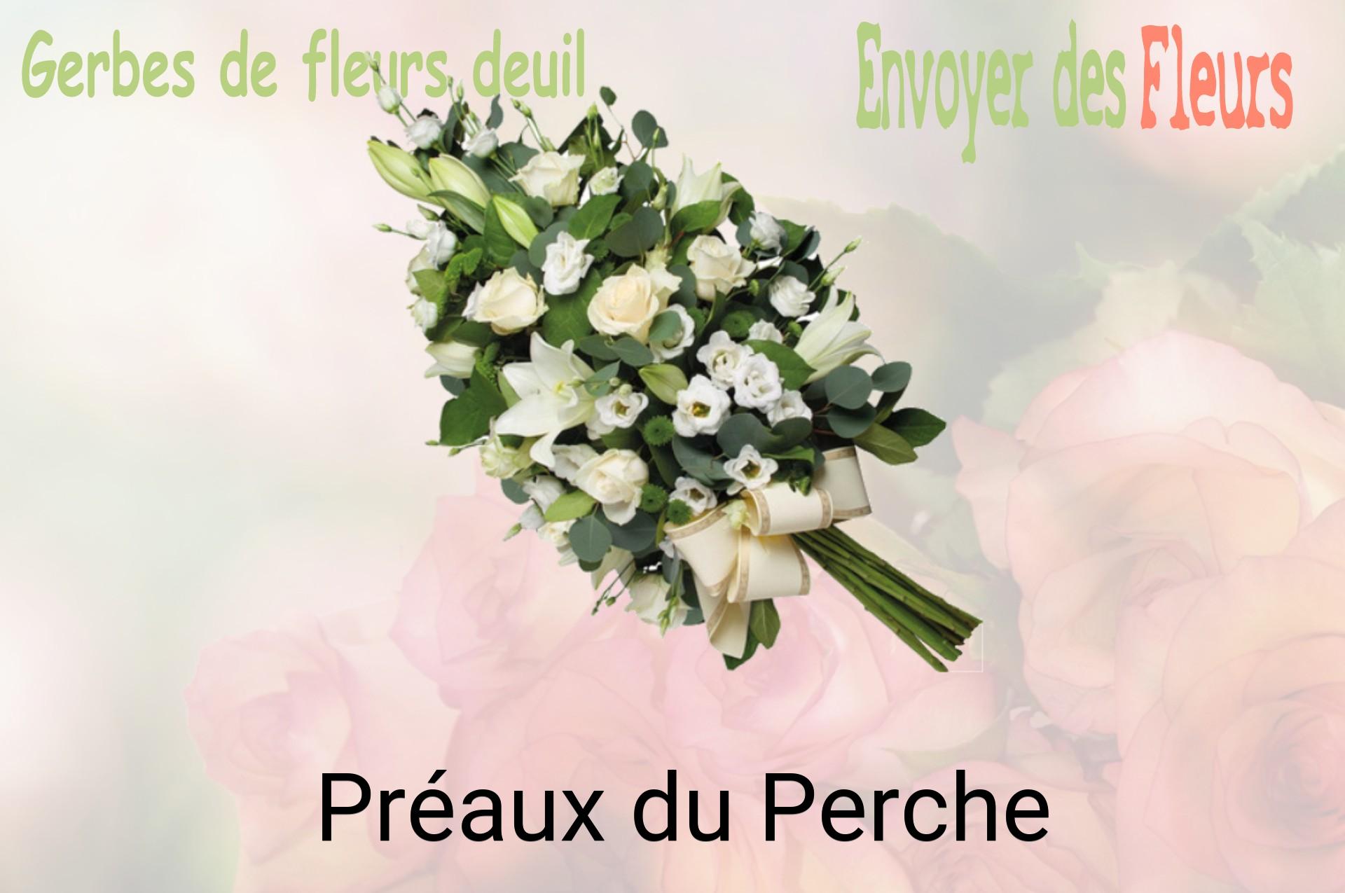 Gerbe de fleurs de deuil livrée à Préaux-du-Perche